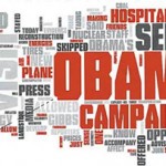 A tag cloud of Obama's blog in the lead up to the 2008 US General Election